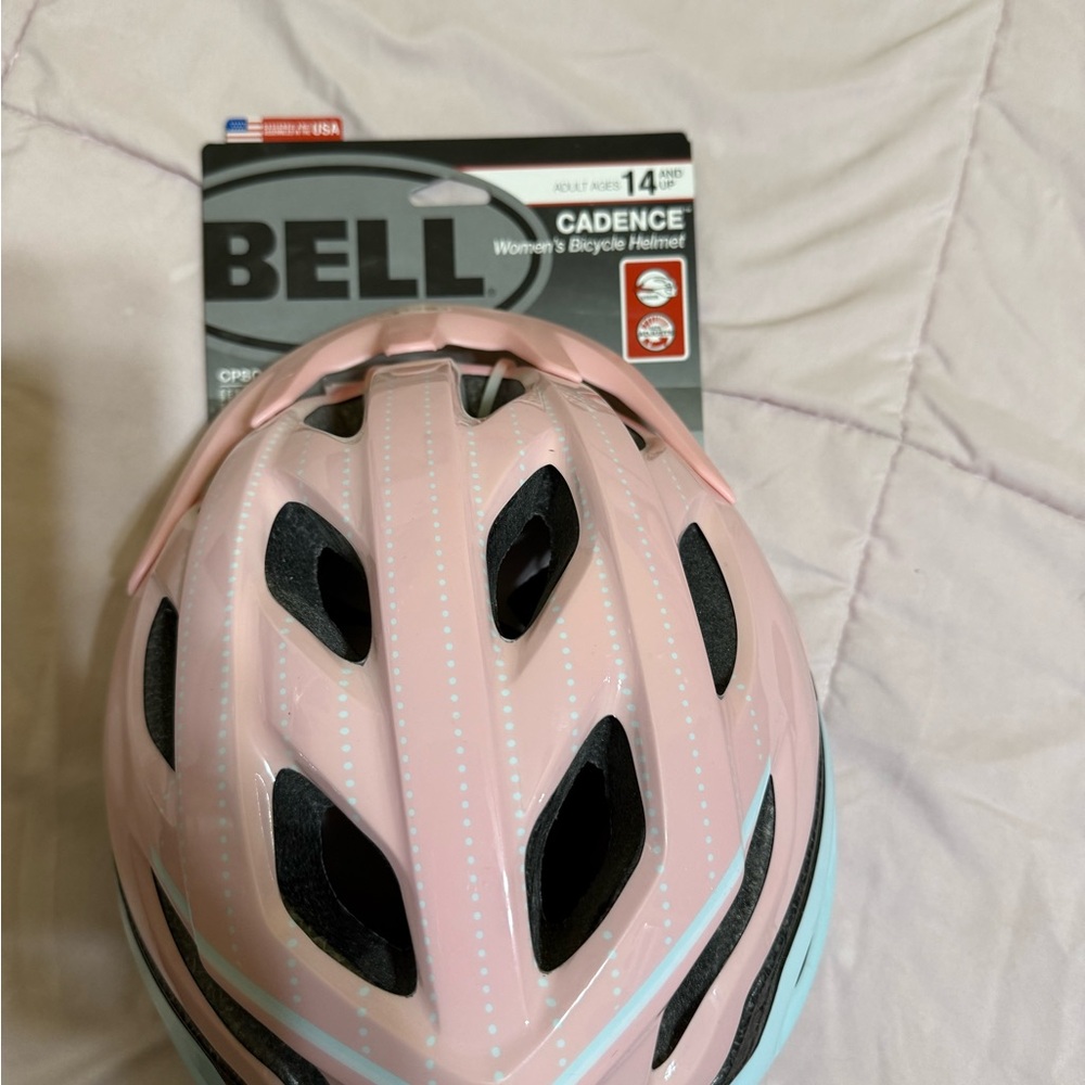 Bell Pink and Blue Women's Bicycle Helmet